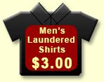 Men's Laundered Shirts $3.00